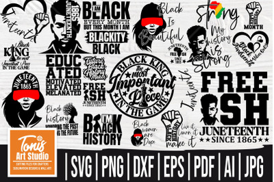 Juneteenth SVG Bundle | Black History svg Bundle | Cut Files