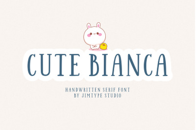 Cute Bianca | Display Quirky Serif Font