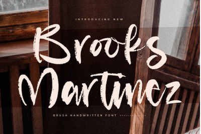 Brooks Martinez - Brush Handwritten Font