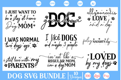 Dog SVG Bundle&2C; Dog Bandana SVG&2C; Funny Dog SVG Bundle