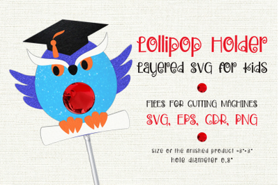 Wise Owl | Graduation Lollipop Holder | Paper Craft Template