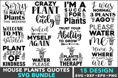 House Plants SVG Bundle