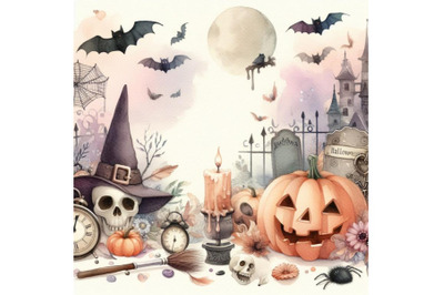 bundle of Halloween topic background