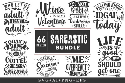 Sarcastic Svg Bundle