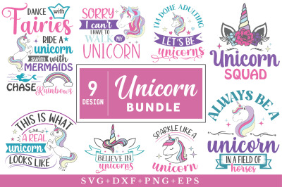 Unicorn SVG Bundle