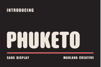 Phuketo Sans Rounded Display Font