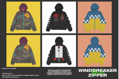 Windbreaker Zipper - Mockup