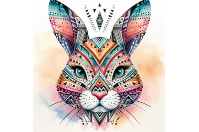 Bundle of Animal tribal face bunny