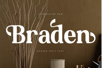 Braden - Modern Serif Font