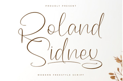 Roland Sidney - Modern Freestyle Script