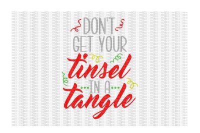 Don't Get Your Tinsel in a Tangle Cutting File