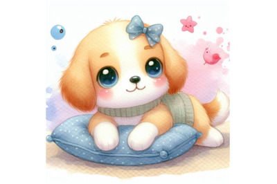 Bundle of Little dog cartoon