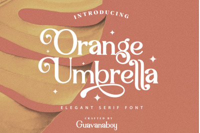 Orange Umbrella - Beautiful Serif Font