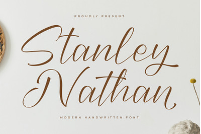 Stanley Nathan - Modern Handwritten Font
