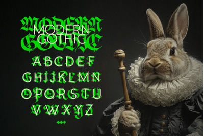 Gothic vector letters - 016