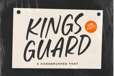 Kings Guard Handbrushed Font