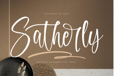 Satherly - Modern Handwritten Font