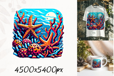 Coral Reef and Starfish Design