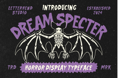 Dream Specter Horror Display Typeface