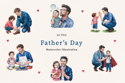 FREE Father&#039;s Day Illustration