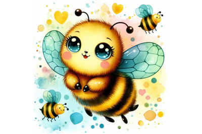 Bundle of cartoon Bee