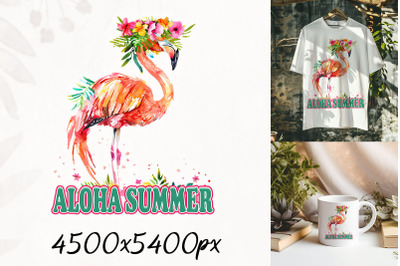 Aloha Summer Flamingo