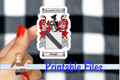 Hough Coat of Arms Sticker