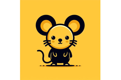 Bundle of a cute cartoon mouse