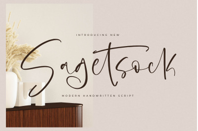 Sagetsock - Modern Handwritten Script