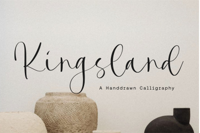 Kingsland Handdrawn Calligraphy Font