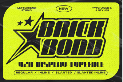 Brick Bond Y2K Display Typeface