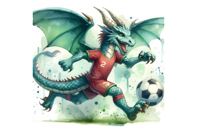 Bundle of a dragon footballer