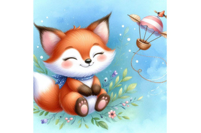 Bundle of cartoon fox