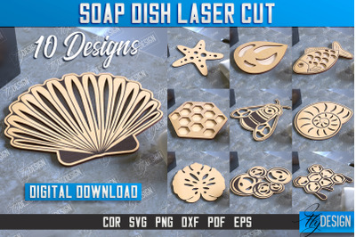 Soap Dish Laser Cut Bundle | Soap Holder | Bathroom Accessories | CNC