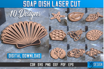 Soap Dish Laser Cut Bundle | Soap Holder | Bathroom Accessories | CNC