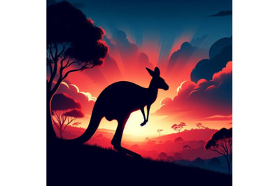 A bundle of Australian big red kangaroo