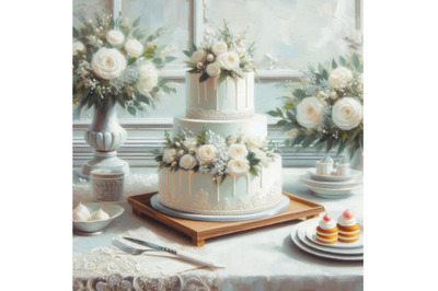 Bundle of wedding cake