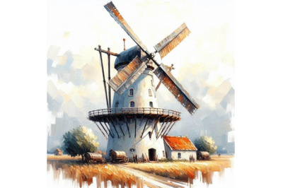 Bundle of windmill building