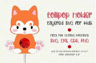 Japanese Akita| Lollipop Holder | Paper Craft Template