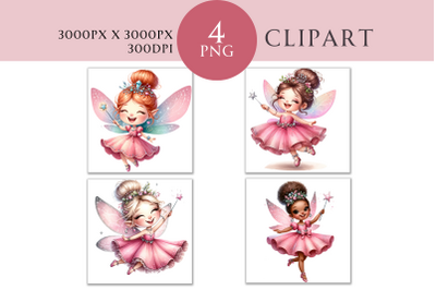 Pink Fairy Clipart