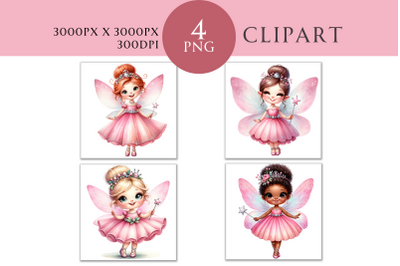 Pink Fairy Clipart