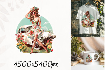 Vintage Van Floral Summer