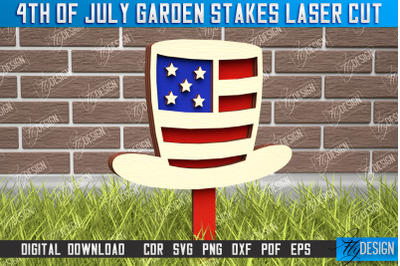 4th of July Garden Stakes | Plant Stakes | Plant Marker | Lawn Stakes