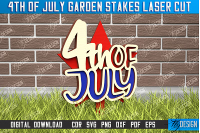 4th of July Garden Stakes | Plant Stakes | Plant Marker | Lawn Stakes