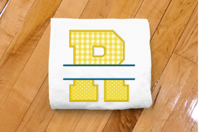 Varsity Letter R Split | Applique Embroidery