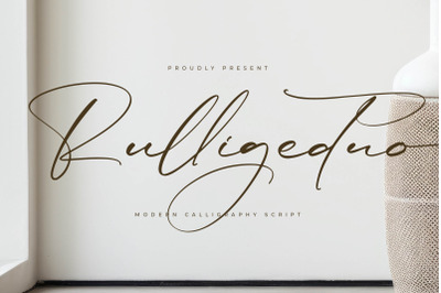 Rulligedro - Modern Calligraphy Script