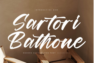 Sartori Bathone - Modern Handwritten Font
