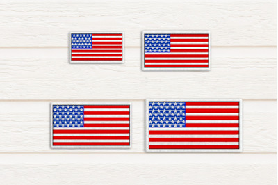 US Flag ITH Feltie | Applique Embroidery