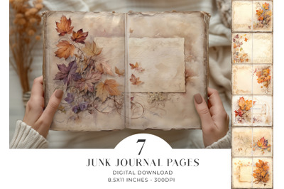Autumn Junk Journal Pages