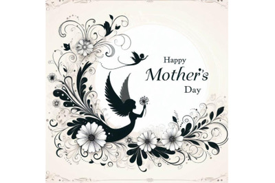 Bundle of Artistic elegant card design for Mother s day